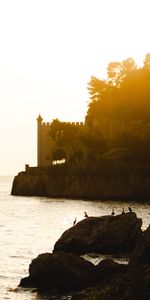 Naturaleza,Mar,Las Rocas,Rocas,Costa,Puesta Del Sol,Cerrar Con Llave,Cerradura