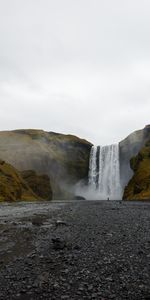 Rocks,Waterfall,Steam,Nature,Pebble