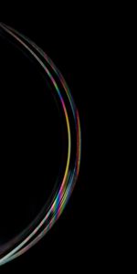 Round,Rainbow,Dark,Black Background