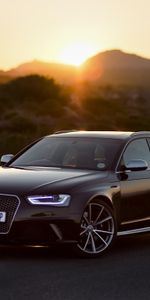 Rs4,Side View,Sunset,Audi,Cars