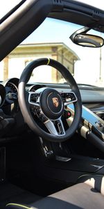 Rudder,Panel,Steering Wheel,Salon,Cars,Car,Porsche