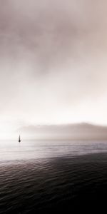 Sailfish,Nature,Dahl,Fog,Distance,Sea,Waves,Sailboat