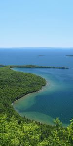 Sea,Bush,Horizon,Coast,Nature,Trees