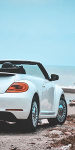 Sea,Cars,Cabriolet,Volkswagen Beetle