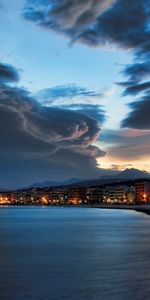 Paisaje,Nubes,Mar