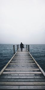 Sea,Horizon,Person,Nature,Pier,Human,Loneliness