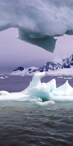 Icebergs,Paisaje,Mar