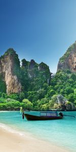 Paisaje,Mar,Barcos,Playa