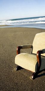 Sea,Miscellanea,Miscellaneous,Shadow,Armchair,Beach