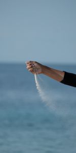 Sea,Miscellaneous,Wind,Hand,Miscellanea,Sand