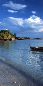 Sea,Nature,Sky,Bank,Shore,Boat