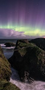 Roches,Les Rochers,Nature,Pont,Mer,Aurores Boréales,Aurore Boréale,Tempête