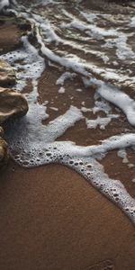 Sea,Rocks,Coast,Foam,Surf,Nature