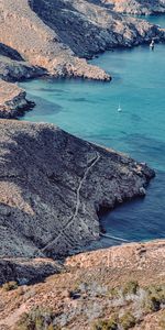 Sea,Rocks,Coast,Nature,Boat