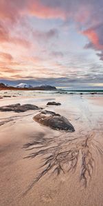 Sea,Rocks,Horizon,Coast,Nature,Sand