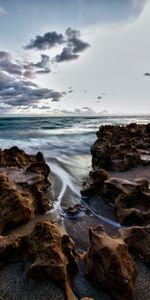 Sea,Rocks,Shore,Bank,Nature,Stones