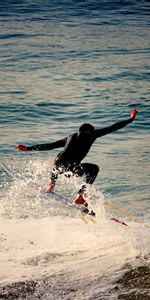 Surfeur,Mousse,Écume,Mer,Ondulations,Planche À Voile,Sport