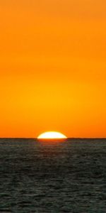 Sea,Sun,Horizon,Minimalism