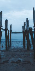 Sea,Twilight,Shore,Bank,Pier,Dusk,Ruin,Nature,Night,Ruins