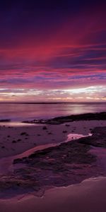 Naturaleza,Horizonte,Costa,Mar,Púrpura,Playa,Violeta