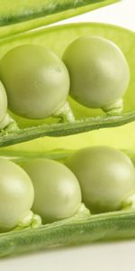 Section,Peas,Incision,Legumes,Food,Pea,White Background