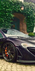 Sett,P1,Side View,Paving Stones,Cars,Rain,Mclaren