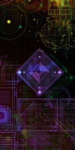 Shapes,Multicolored,Lines,Shape,Abstract,Motley,Geometric,Pattern,Hologram