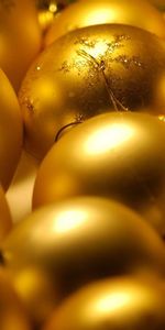 Shine,Holidays,Christmas Decorations,Christmas Tree Toys,Brilliance,Balls,Gold