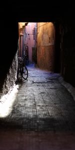 Shine,Lane,Light,Tunnel,Dark,Bicycle