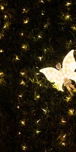 Shine,Light,Backlight,Garland,Decoration,Garlands,Holidays,Dark,Illumination,Angel