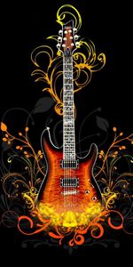 Shine,Light,Fire,Guitar,Vector