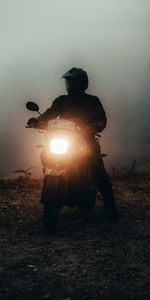 Shine,Light,Fog,Motorcycle,Headlight,Motorcycles,Motorcyclist