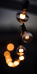 Shine,Light,Miscellanea,Miscellaneous,Blur,Smooth,Garland,Light Bulb