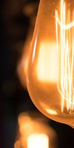 Shine,Light,Miscellanea,Miscellaneous,Filament,Glower,Close Up,Light Bulb,Current,Electricity