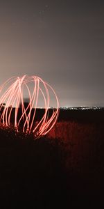 Shine,Light,Movement,Long Exposure,Traffic,Night,Ball,Lines,Dark