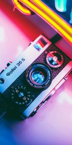 Shine,Light,Multicolored,Motley,Retro,Camera,Neon,Technologies,Technology