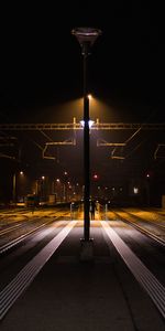 Shine,Light,Pillar,Post,Dark,Station,Lamp,Lantern,Railway,Night