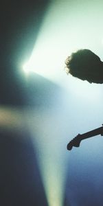 Shine,Light,Silhouette,Guitar Player,Guitarist,Guitar,Music