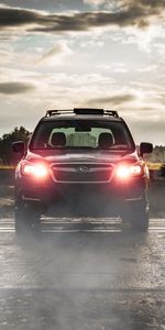 Shine,Light,Smoke,Cars,Car,Suv,Subaru