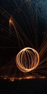 Shine,Light,Sparks,Long Exposure,Fire,Dark,Darkness