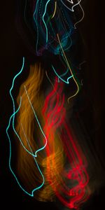 Shine,Motley,Blur,Smooth,Long Exposure,Light,Multicolored,Abstract