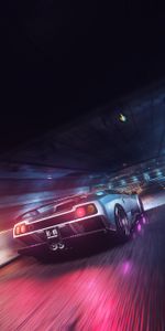 Shine,Speed,Light,Tunnel,Cars,Sports Car,Machine,Sports,Car