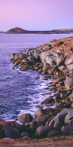 Shore,Bank,Granite Island,Nature,Stones,Australia