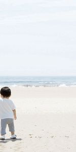 Shore,Bank,Miscellaneous,Stroll,Kid,Tot,Child,Miscellanea,Mother