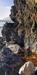 Shore,Bank,Nature,Stones,Surf,Sea