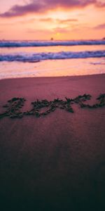 Shore,Words,Bank,Inscription,Sand,Beach,Love