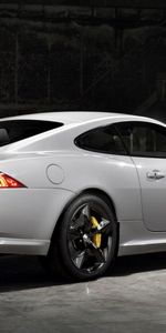 Xkr S,Gt,Белый,Тачки (Cars),Ягуар (Jaguar),Вид Сбоку,Машины