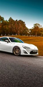 Тойота (Toyota),Белый,Gt86,Тачки (Cars),Вид Сбоку