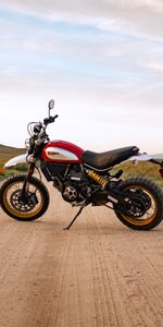 Ducati Scrambler,Вид Сбоку,Мотоцикл,Байк,Мотоциклы