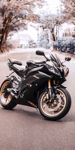 Le Noir,Vue De Côté,Bicyclette,Yamaha R6,Vélo,Motocyclette,Yamaha,Moto